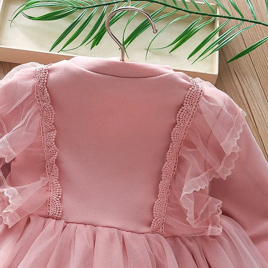 Girls Clothing Dress Autumn New Girls Dess Long Sleeve Dress