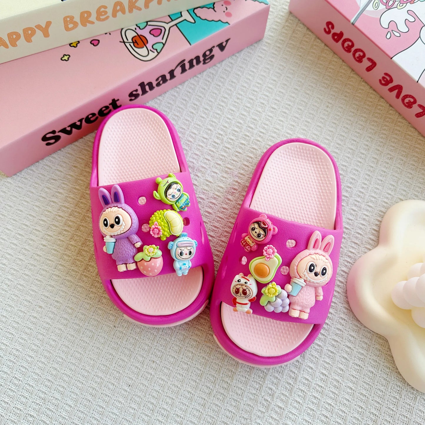 Gracie Cartoon EVA Slippers for Kids Fun 3D Characters 2-9 Years