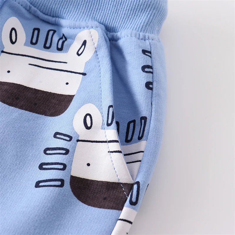 Cain Summer Boys Shorts Animals Print Waist elastic
