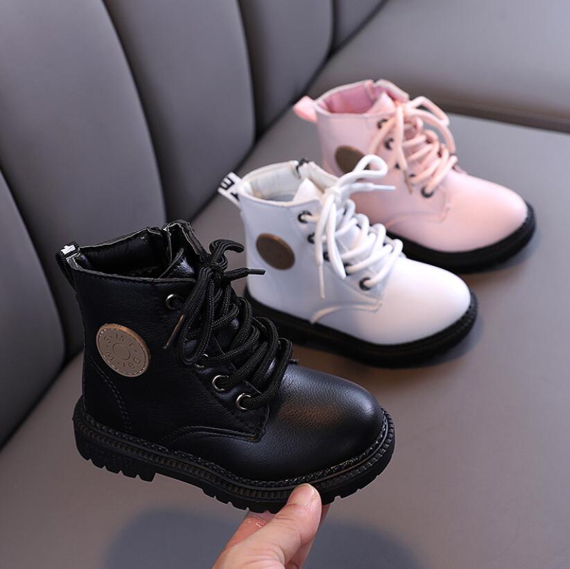 Winter Leather Children Fashion Toddler Warm Winter Boots Kids Shoes - GuGuTon