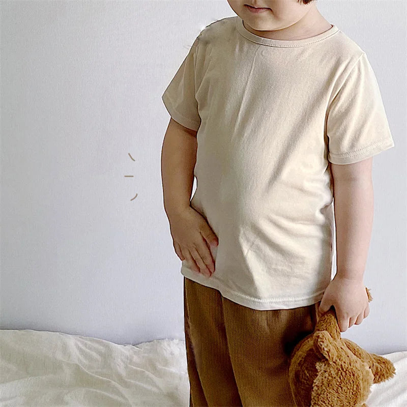 Camilo Newborn Toddler Solid Clothing T Shirt