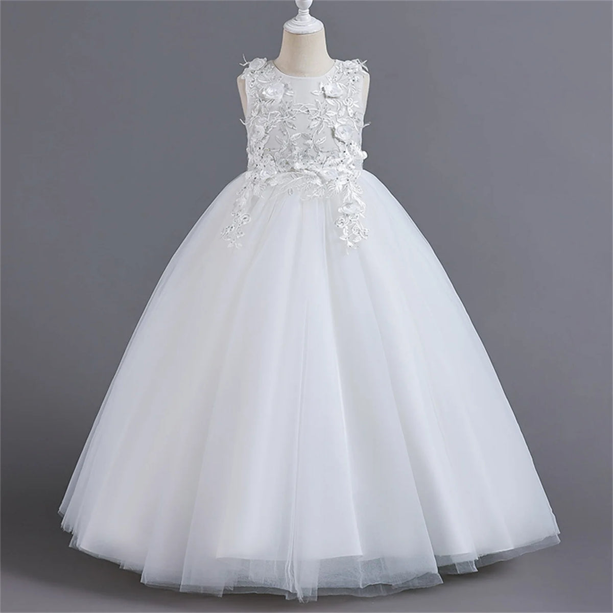 Children's Girls Dresses For Eid Luxury Party Princess Dress 4-12 Years Old Long Dress