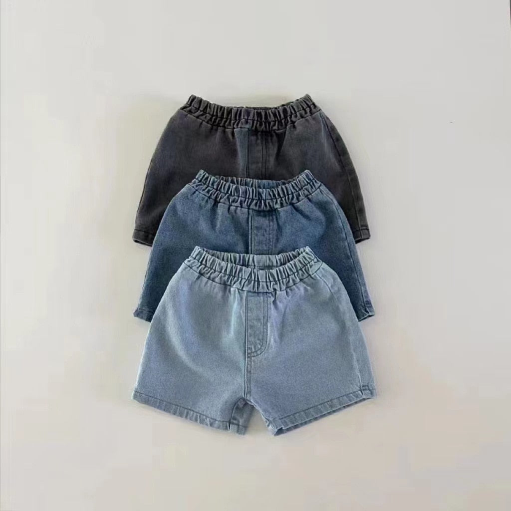 Martin Boy Infant Classic Pocket Baby Cotton Solid Simple Children Loose Trousers