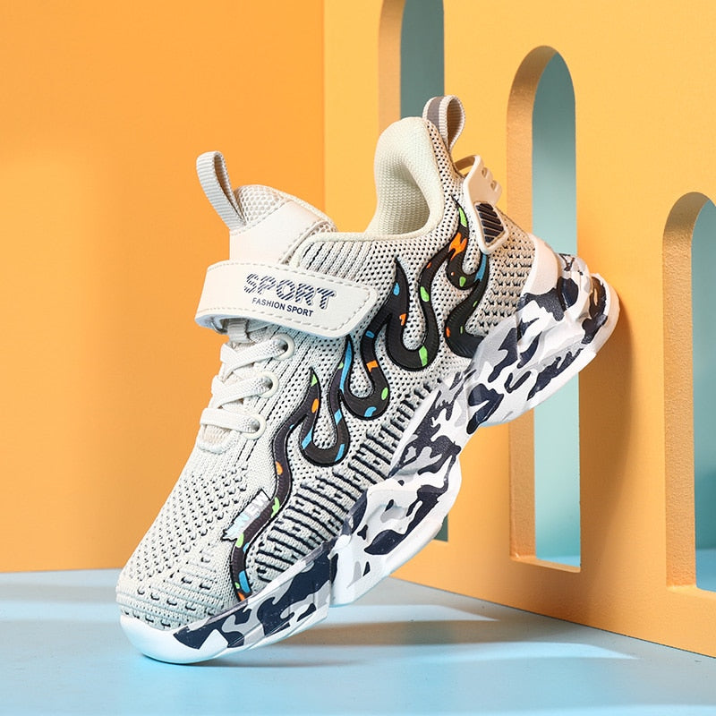 Breathable Mesh Sneakers Fashion Casual Running Kids Shoes Boys - GuGuTon