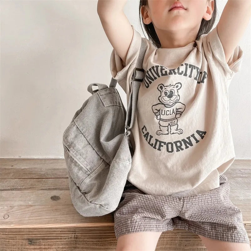 Carmen Cotton Kids T-shirt Summer Clothes Sleeved Tops Tees Children Costume
