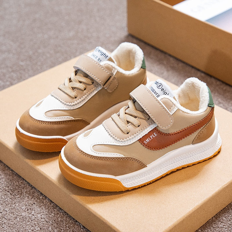 Size 26-37 Boys Sports Shoes For Kids Pu Leather Soft - GuGuTon