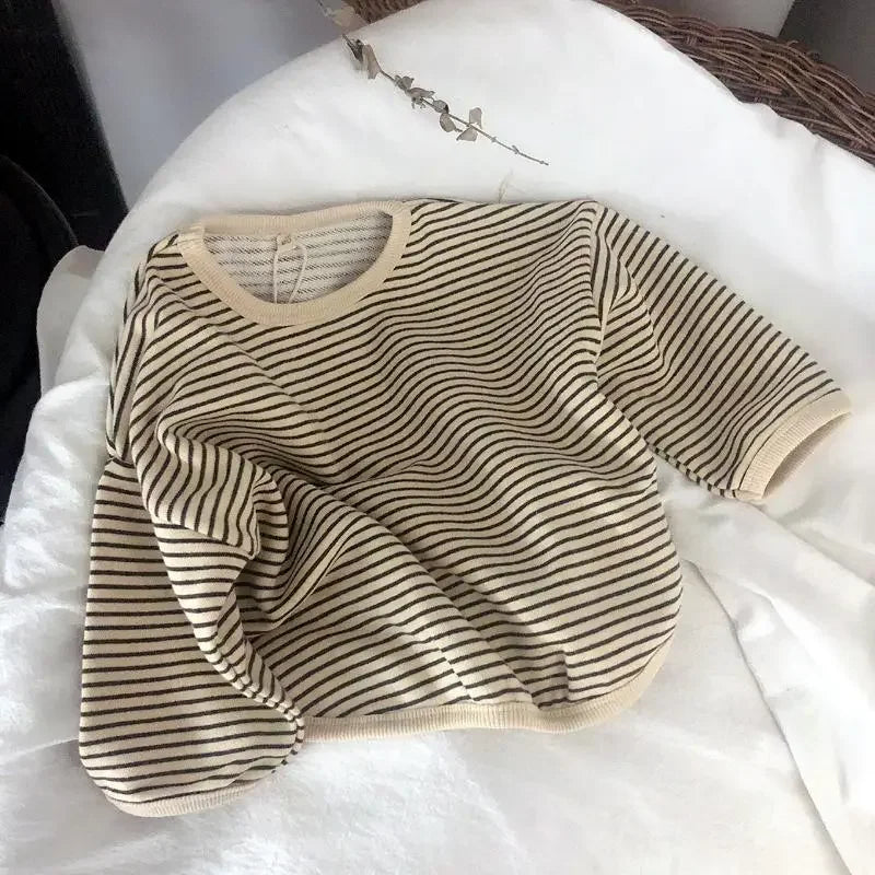 Elijah Long Sleeve T-shirts Striped Tees