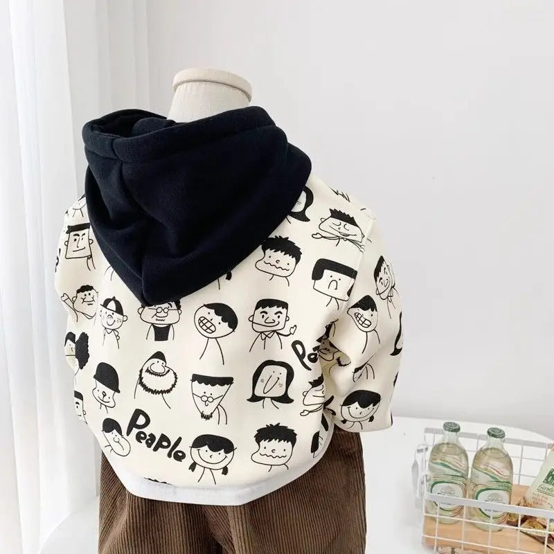 Jerry Anime Printed Long Sleeve Sweater