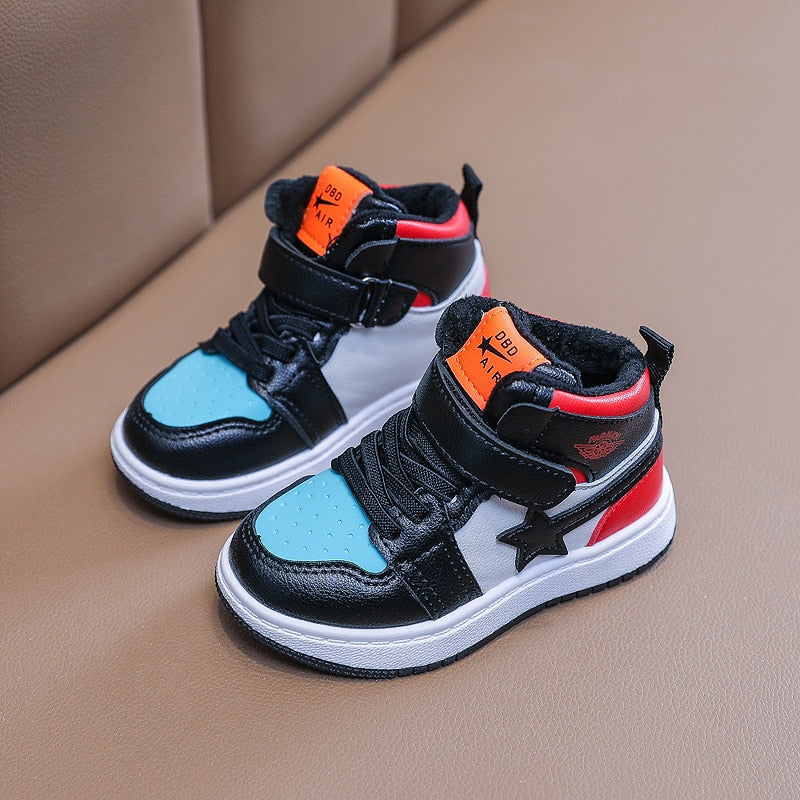 Winter New Boys Girls Cotton Warm Sneakers Sports Shoes for Kids