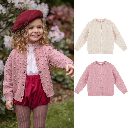 Giulia Fashion Baby Girls Knitted Cotton Toddler Girls Spring