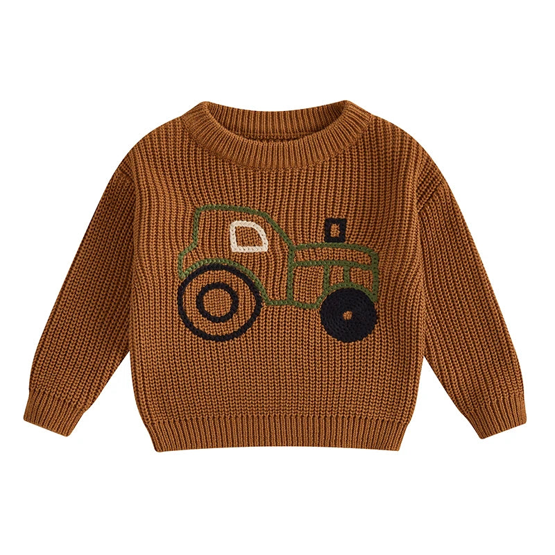 Angel Long Sleeve O Neck Truck Sweater