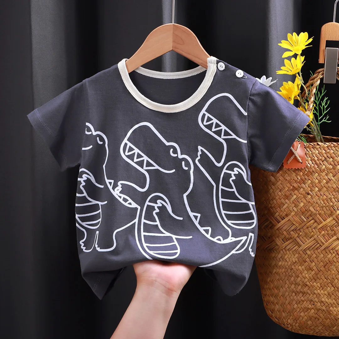 Gael Short Sleeve Cartoon Print Tees