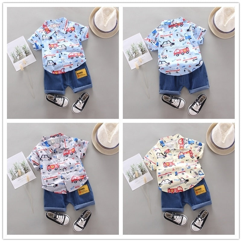 Kamila Children Fashion Clothing Baby Cartoon Two Piece Set - GuGuTon