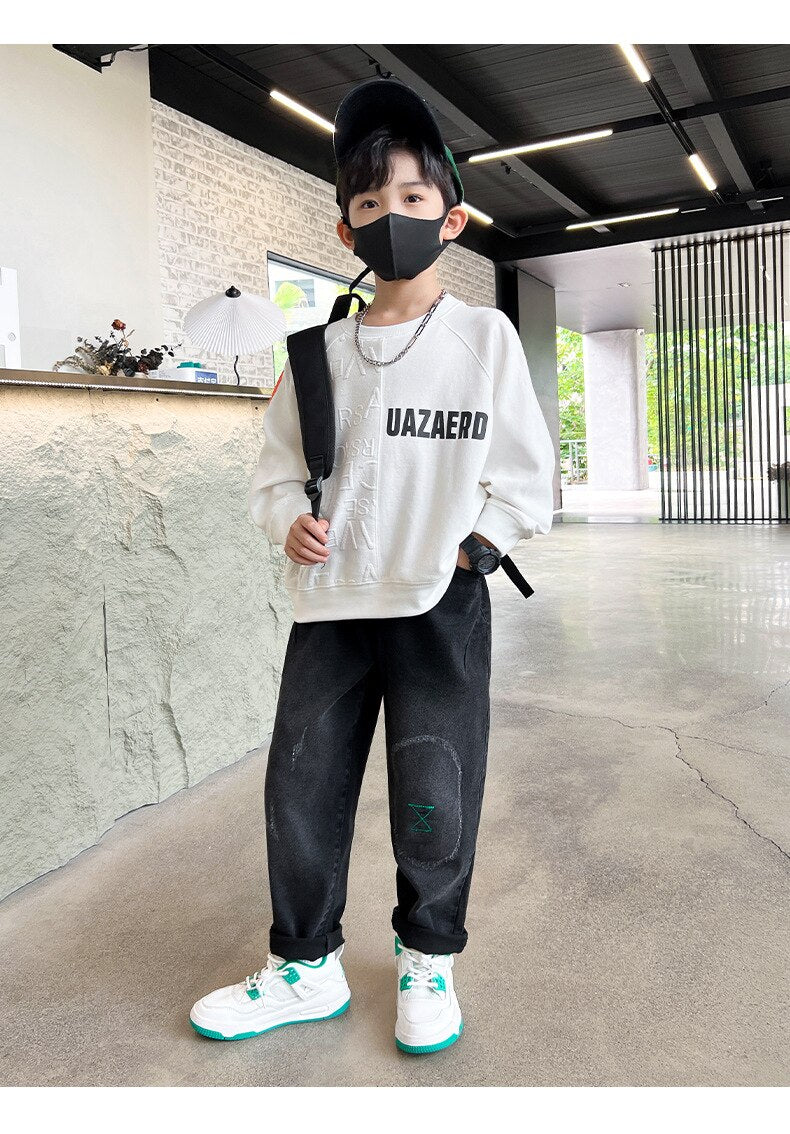 Samuel Straight Children Denim Spring Autumn Wear Kids