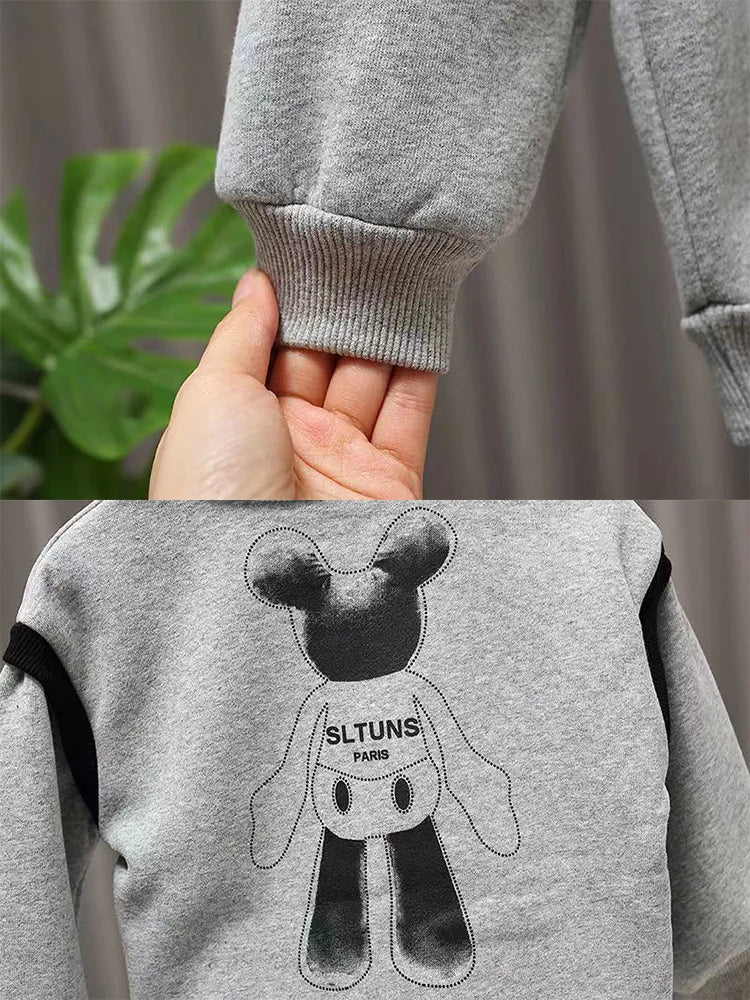 Cristina Bear Clothing Baby Girls Long Pullover Autumn Tops Clothes