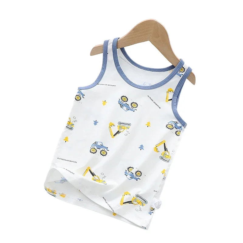 Nabil Space Man Cartoon Tank Tees