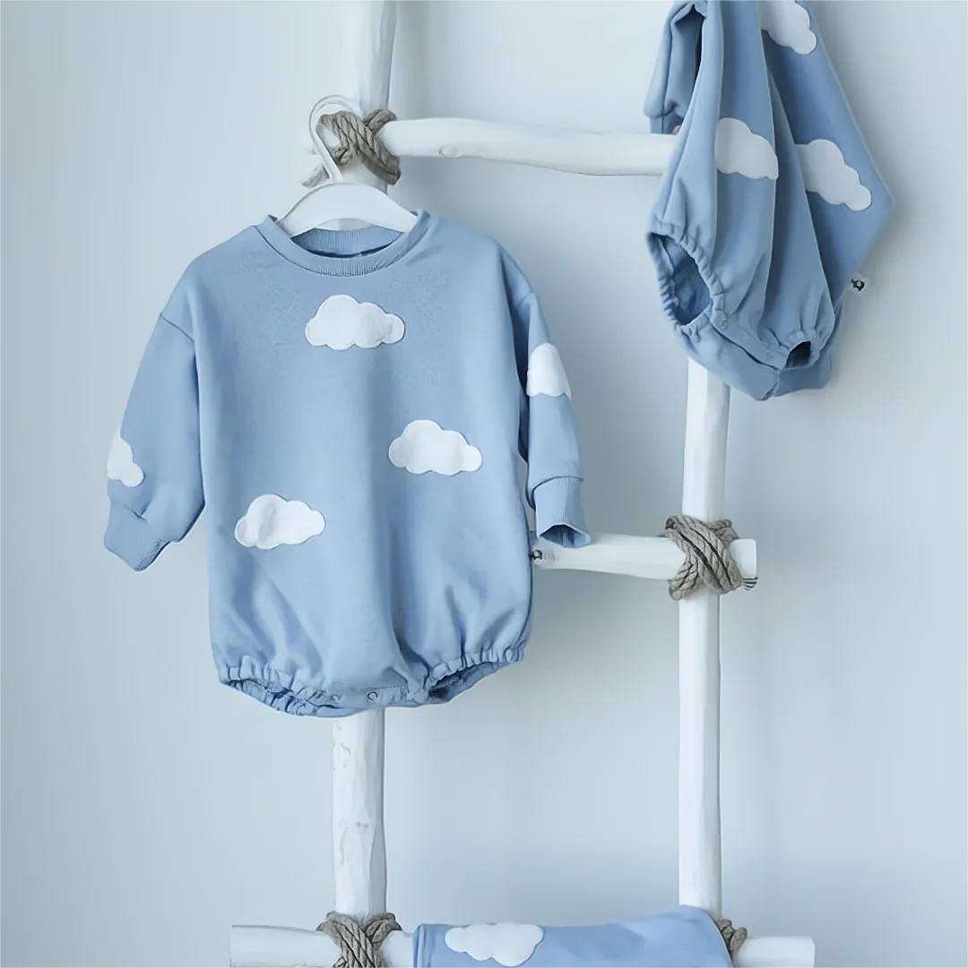 Alan Baby Clothes Romper Baby Clothes painted clouds
