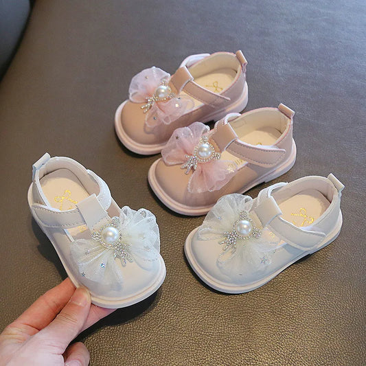 Baby Girls Shoes PU Toddler Princess Dress Shoes