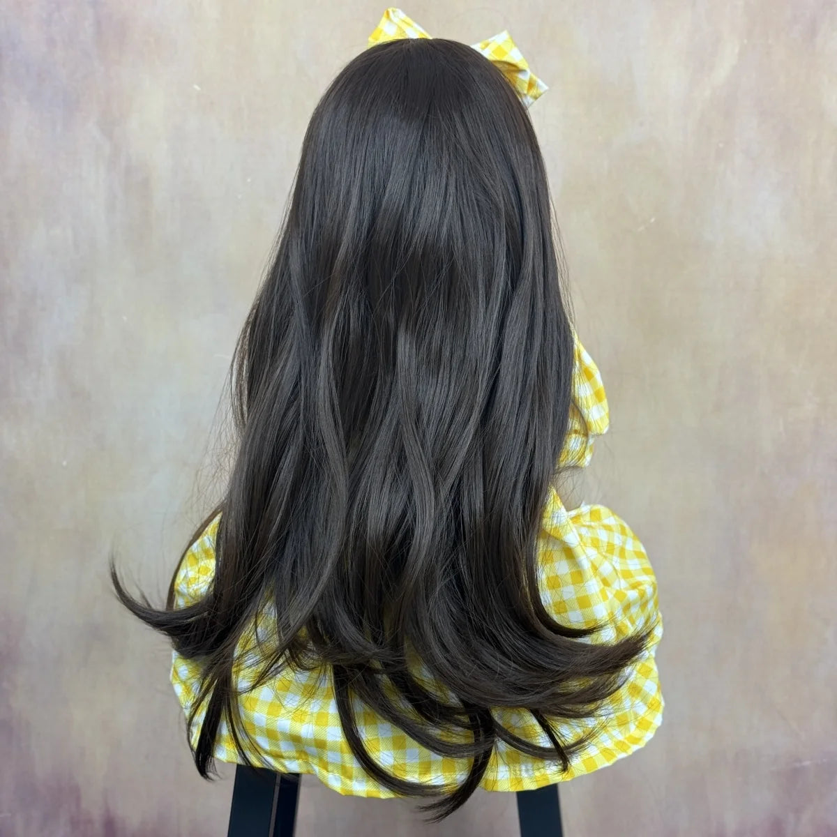 BZDOLL 55 CM Full Vinyl Body Reborn Baby Doll Toy Dress Up Brown Long Hair Princess Toddler Sweet Doll Handmade New Year Gift