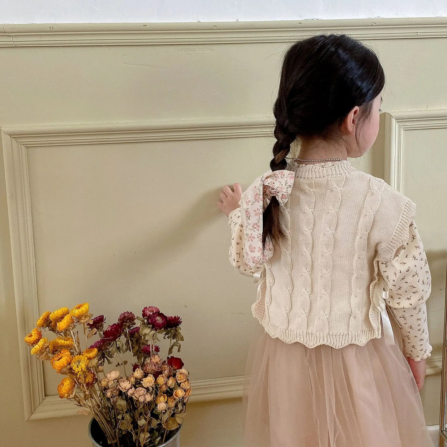 Isabella Knitting Childrens Clothing Autumn Winter Striped Simple