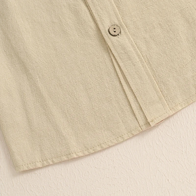Luis Solid Color Long Sleeve Shirt