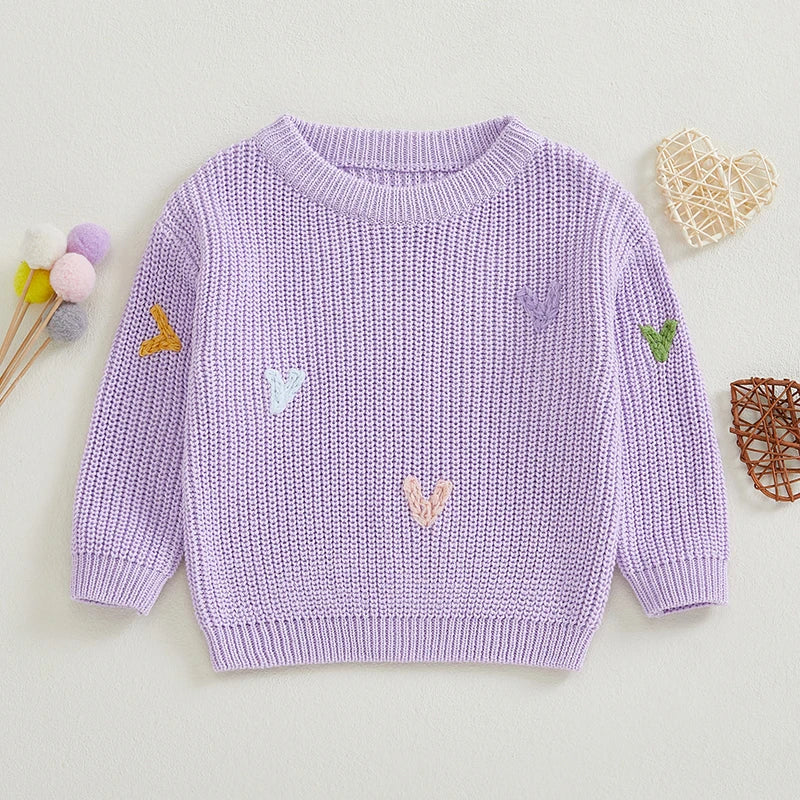 AMANDA Valentine s Day Love Heart Pattern Knitted Sweater