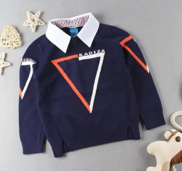 Rodrigo Autumn Winter Collar Plaid Sweater