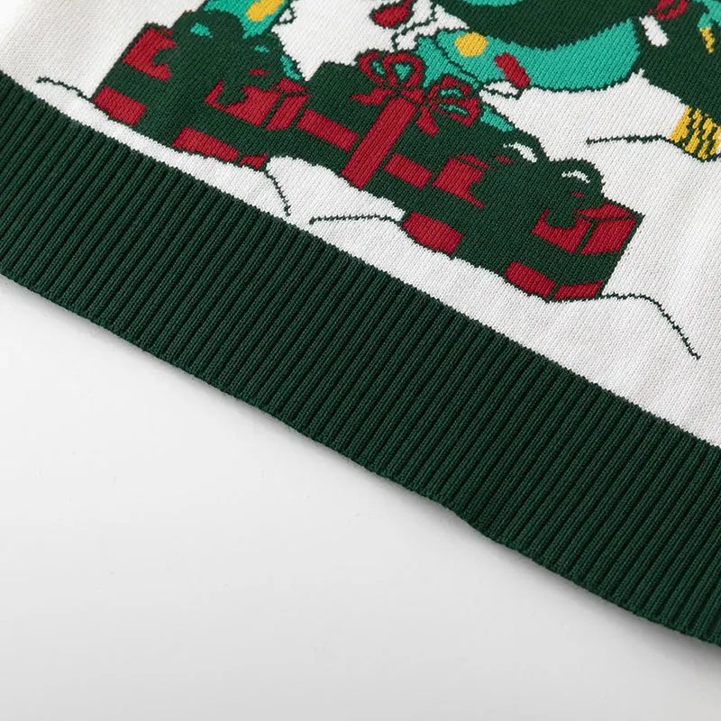 Camilo Cartoon Dinosaur Christmas Sweater