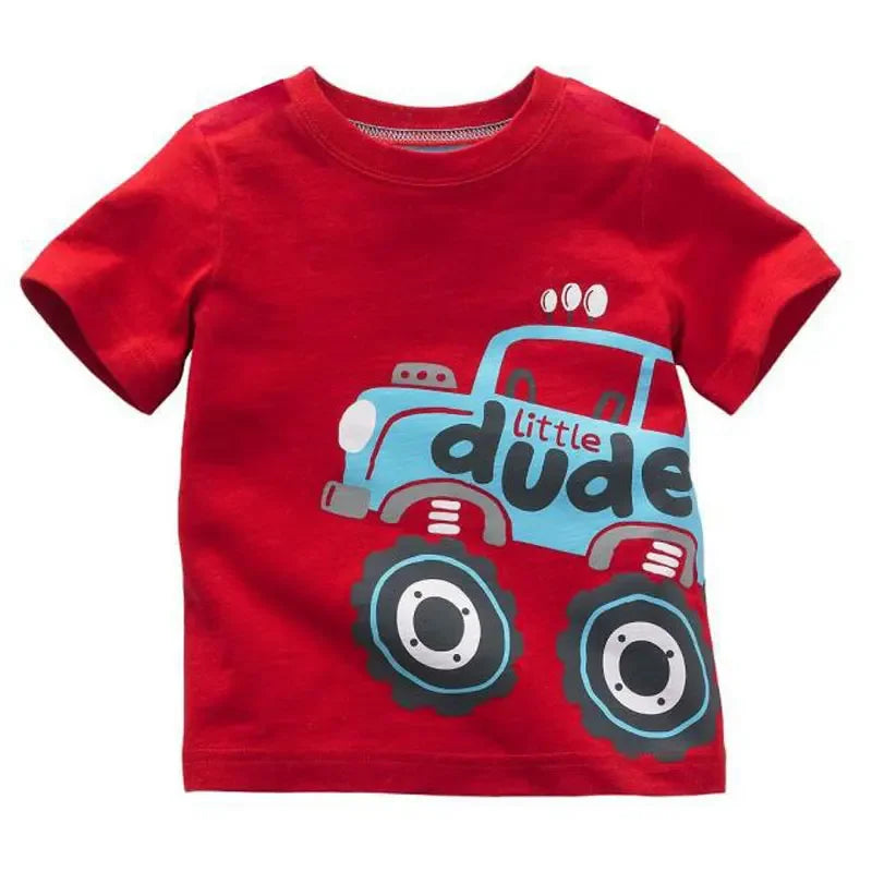 Samuel New Cotton Car Printed Tees