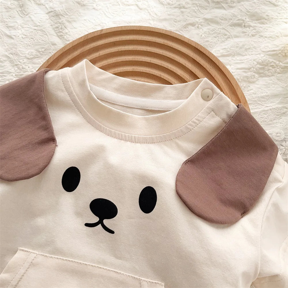 Beatris Baby Summer Romper Girls Sleeve ears cartoon