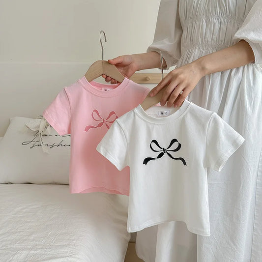 Vega Bow Children's Yankee Tops Baby Casual Korean Version - GuGuTon baby store - Baby Fashion - Toddlers Outfits - Babies Outfits - Toddler Clothes - Kids Clothing - Newborn Clothes - Newborn Wear - Kids Wear - Trending Clothes - Trending Outfits - Fall Fashion - Winter Fashion - Girls Clothes - Boys Clothes - Babies Wear - Kids Accessories - KidsWear - Summer Clothes - Summer Fashion - Summer Trend - Falls Sweaters - Tops - Bottom - Jeans - Blouse - Dresses - Newborn Dresses - Toys