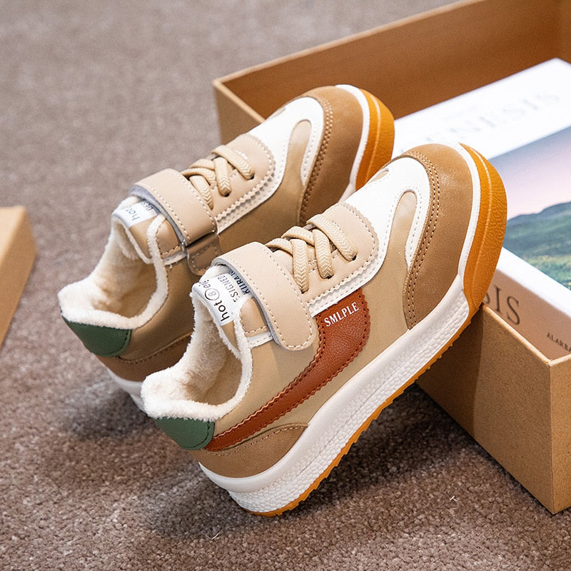 Size 26-37 Boys Sports Shoes For Kids Pu Leather Soft - GuGuTon