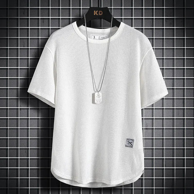 Isaac Round Neck Loose Hong Kong Style Tees