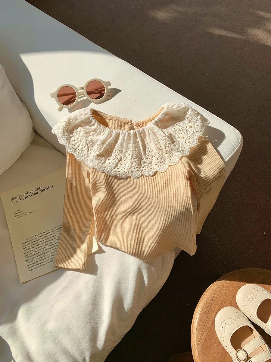 Judith Ruffled Edge Baby Knitwear Tops