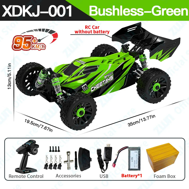 Professional 95KM/H 4WD RC Cars 3S Racing Car 1/14 Brushless High Speed Competitive Drift Remote Control Toys vs Wltoys 144010