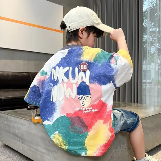 Brandon Painted Graffiti Cartoon Tess - GuGuTon baby store - Baby Fashion - Toddlers Outfits - Babies Outfits - Toddler Clothes - Kids Clothing - Newborn Clothes - Newborn Wear - Kids Wear - Trending Clothes - Trending Outfits - Fall Fashion - Winter Fashion - Girls Clothes - Boys Clothes - Babies Wear - Kids Accessories - KidsWear - Summer Clothes - Summer Fashion - Summer Trend - Falls Sweaters - Tops - Bottom - Jeans - Blouse - Dresses - Newborn Dresses - Toys