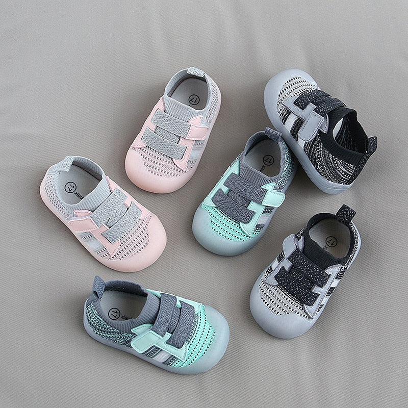 Shoes Mesh Breathable Boys Girls Walking Soft Soles - GuGuTon