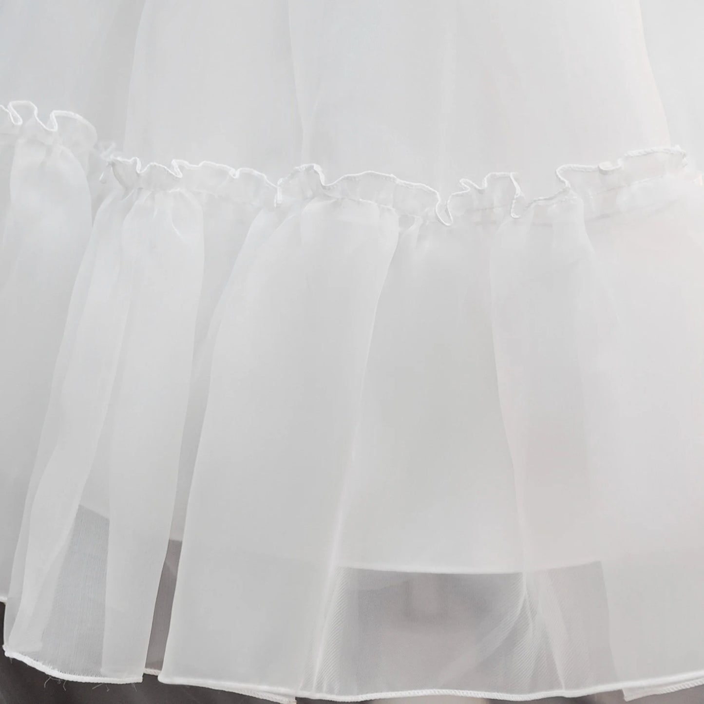 Elegant White Bridesmaid Prom Girls Dresses Gala Wedding Gown Bow Birthday Party Dress