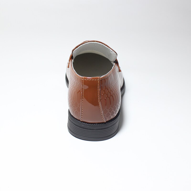 Boys Shoes Brown Oxford Leather - GuGuTon
