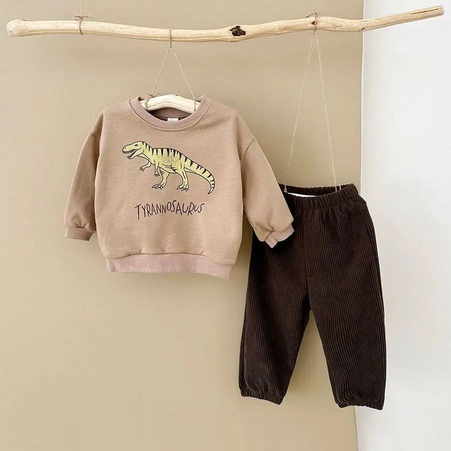 Louis 2Pcs Newborn Set Dinosaur Sweater