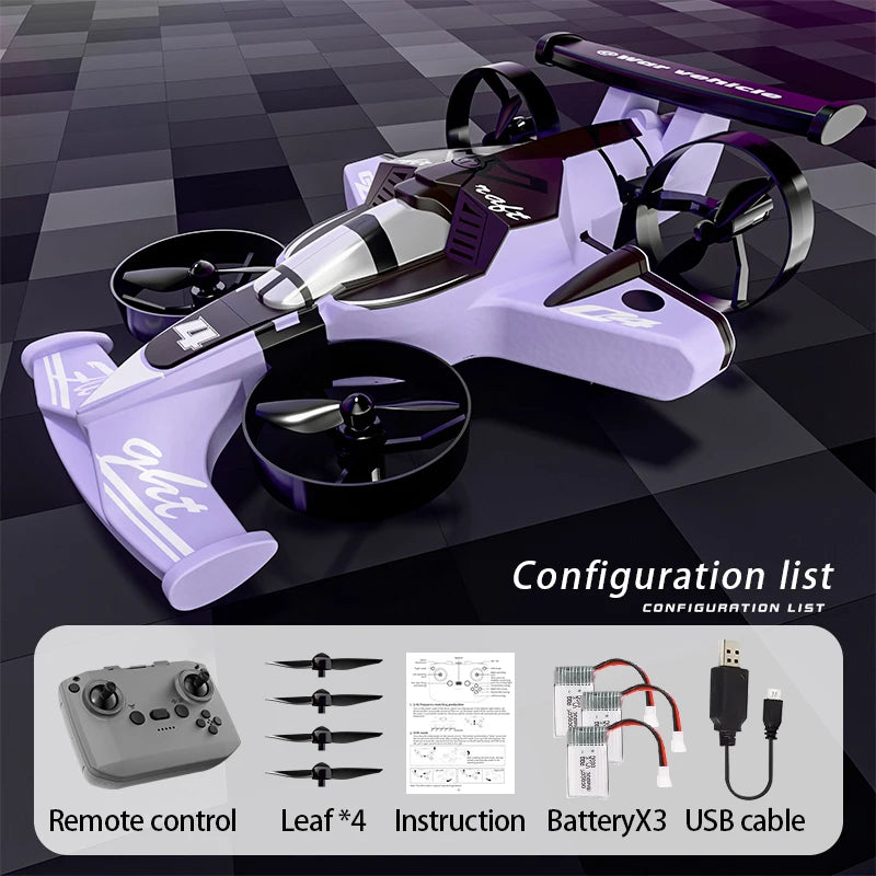 2 in 1 RC Drone Car Dual Mode Rechargeable Remote Control Aircraft