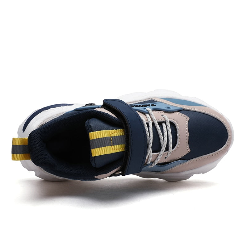 for Boys Leather Sneakers Children Breathable Comfort Sport Shoes - GuGuTon