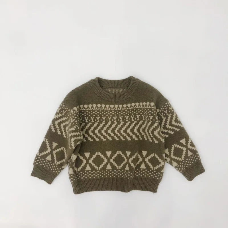 Paolo Geometric Knitted Sweater