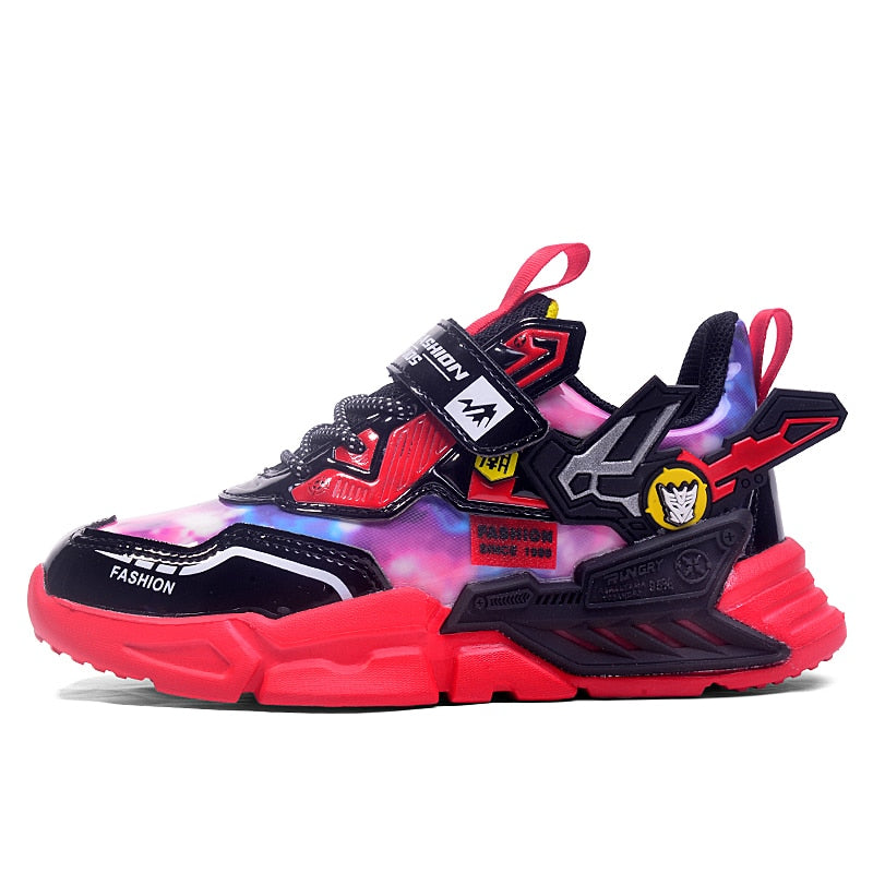 Kids Casual Shoes Boys 5-9y Children Tennis Fashion Cartoon Bling - GuGuTon