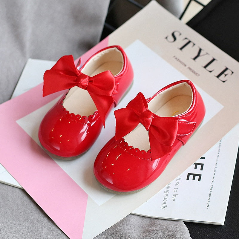 Toddlers Girls Shoes Children Flats Patent Leather