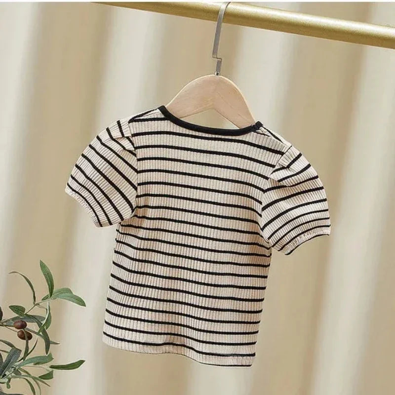 Carlota Summer Kids Tees Toddler Striped Printed Children's Clothes