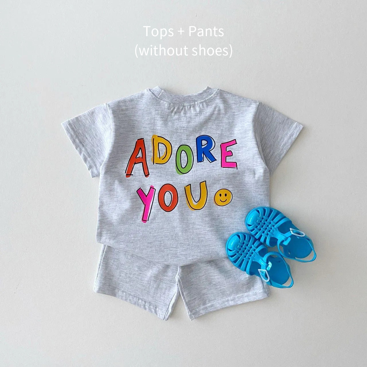 JOSH Summer Embroidered Bear T-shirts + Casual Shorts - GuGuTon
