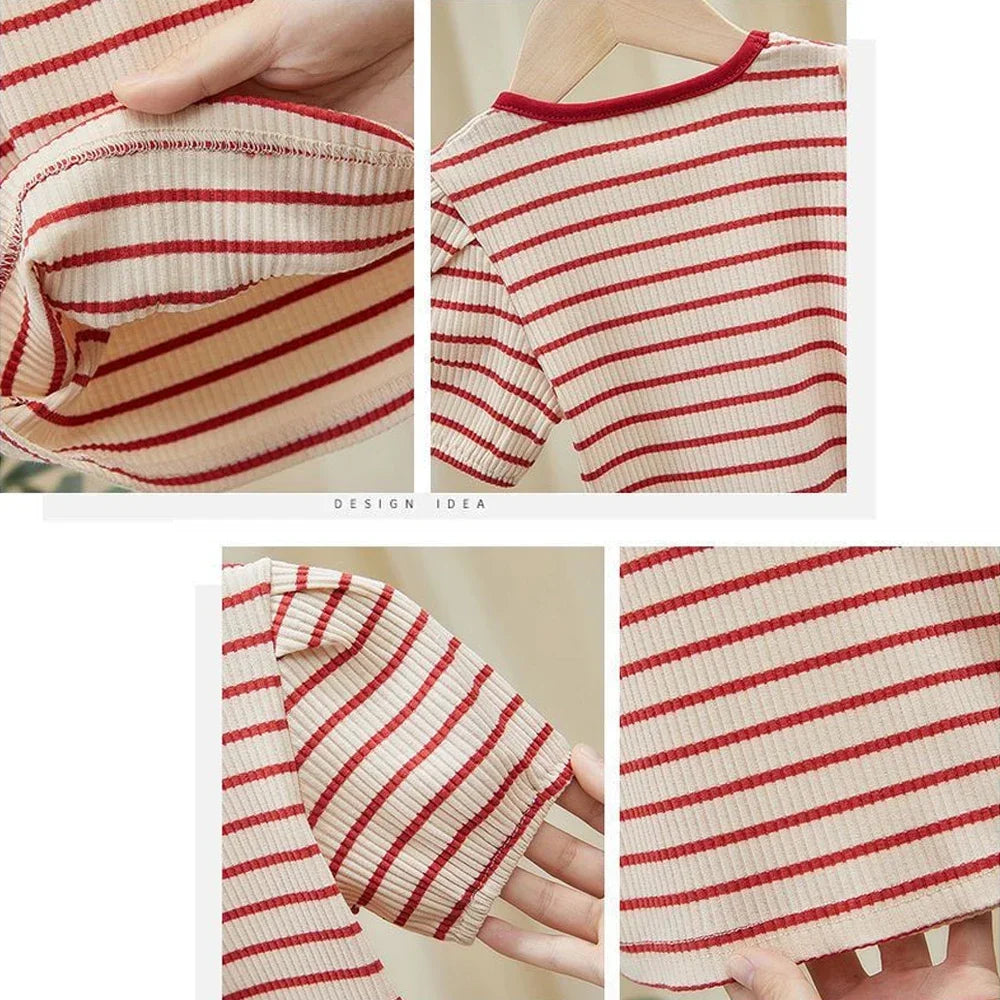 Carlota Summer Kids Tees Toddler Striped Printed Children's Clothes