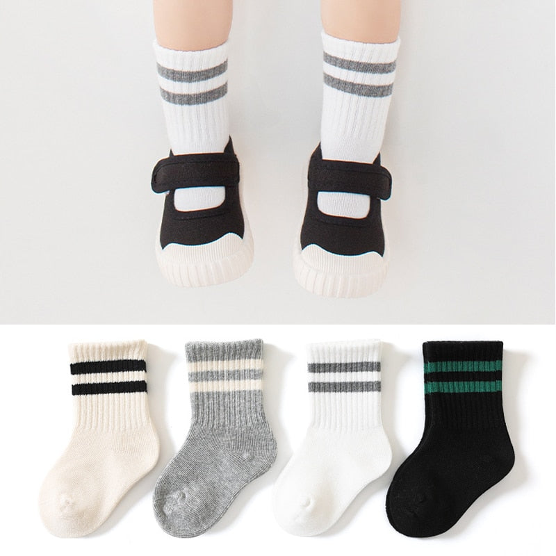 New Toddler Kids Cotton Soft Tube Color Socks
