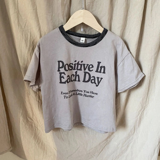 Piero Loose Boy Letter Print Short Sleeves T-shirt - GuGuTon baby store - Baby Fashion - Toddlers Outfits - Babies Outfits - Toddler Clothes - Kids Clothing - Newborn Clothes - Newborn Wear - Kids Wear - Trending Clothes - Trending Outfits - Fall Fashion - Winter Fashion - Girls Clothes - Boys Clothes - Babies Wear - Kids Accessories - KidsWear - Summer Clothes - Summer Fashion - Summer Trend - Falls Sweaters - Tops - Bottom - Jeans - Blouse - Dresses - Newborn Dresses - Toys